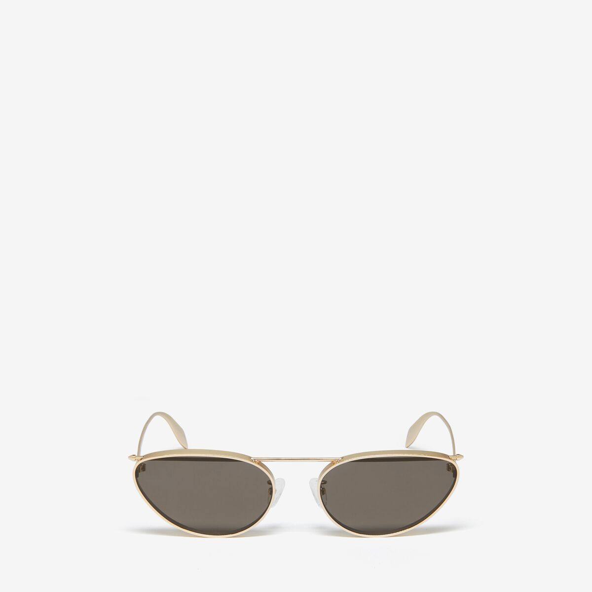 ALEXANDER MCQUEEN - Front Piercing Cat-eye Sunglasses - Item 769169I33301188